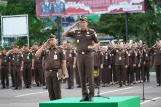 Kajati Jambi, Dr. Hermon Dekristo,saat peringatan HAKORDIA || Dok Rel