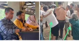 Rendra Ramaddan Usman saat Jumpa Pers dan Bukti Pengeroyokan || Dok TIM