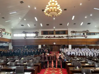 Santri PKP Al Hidayah Kunjungan Belajar Ke DPRD Provinsi Jambi || Dok Hms