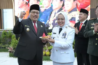 PJ Wali Kota Jambi pada 20 Februari 2025 lalu. Ia resmi purna tugas seiring dilantiknya kepala daerah defenitif hasil Pilkada serentak 2024 || Dok PKJ