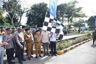 Gubernur Al Haris dan Wali Kota Maulana Lepas Program Mudik Gratis 2025 untuk Warga Jambi || Dok Pemkotjambi