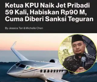 Kasus pengunaan Jet pribadi oleh ketua dan anggota bergulir ke KPK || dok nowdot