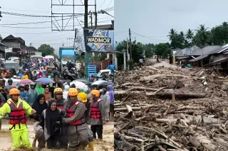Menyoroti pernyataan BNPB terkait kondisi terkini korban bencana banjir dan longsor di wilayah Aceh, Sumatera Utara, hingga Sumatera Barat. || Dok X