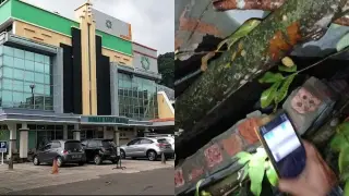 Tembok Rumah Sakit Arafah Roboh Timpa 3 Rumah warga Solok Sipin || Dok Istimewa