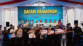Safari Ramadan bersama Asosiasi Badan Permusyawaratan Desa Nasional (ABPEDNAS) pada Rabu (11/3/2026) di Karawang, Jawa Barat. ( Dok ist)