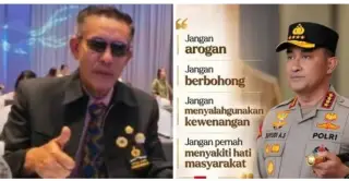 Kiri : Mursyid Sonsang, Alumni Lemhannas PPSA 18 dan Kanan Kapolri Jenderal Pol Sayudi Ari Seto