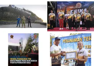 Wakil Panglima TNI Lepas 4.000 Pelari PRIMA Trail Run 2026 di Pantai Pandawa