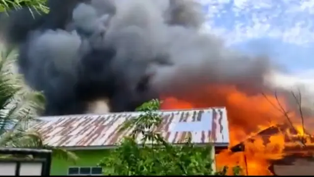 SDN 105 Rantau Makmur Terbakar, Empat Ruangan Ludes