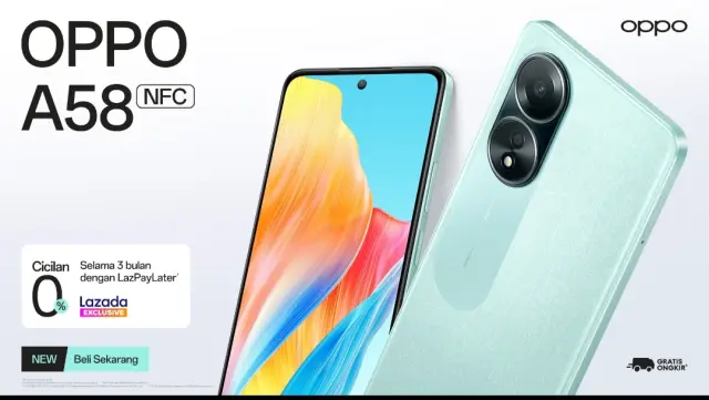 OPPO Hadirkan Pemesanan OPPO A58 Secara Daring Melalui Lazada