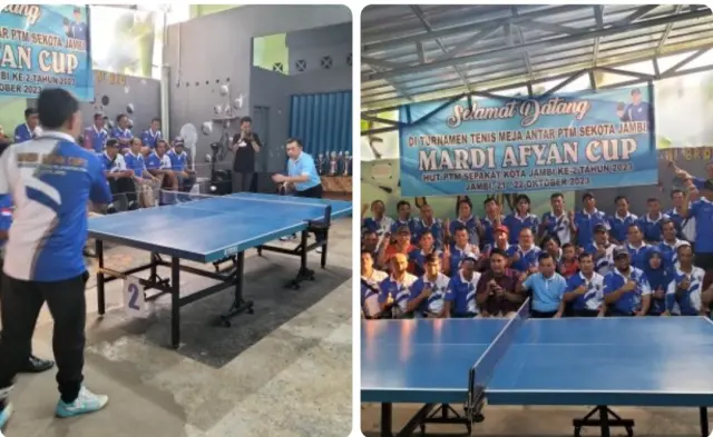 Gubernur Jambi Al Haris Buka Turnamen Tenis Meja Mardi Afyan Cup 2023