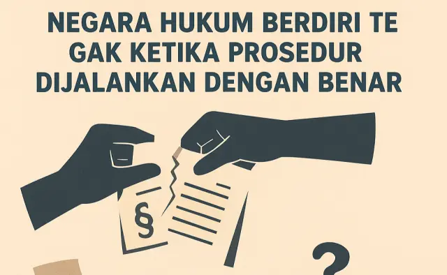 Ketika Prosedur Dilanggar, Negara Hukum Kehilangan Wibawa