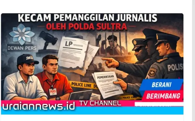 KKJ Sultra Mengecam Pemanggilan Jurnalis dan Ketua JMSI Sultra Oleh Polda Sultra
