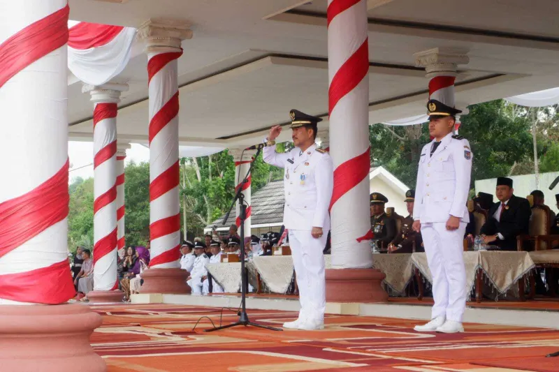 Upacara HUT ke-79 RI, Khidmat dan Sukses di Muaro Jambi,|| kmj